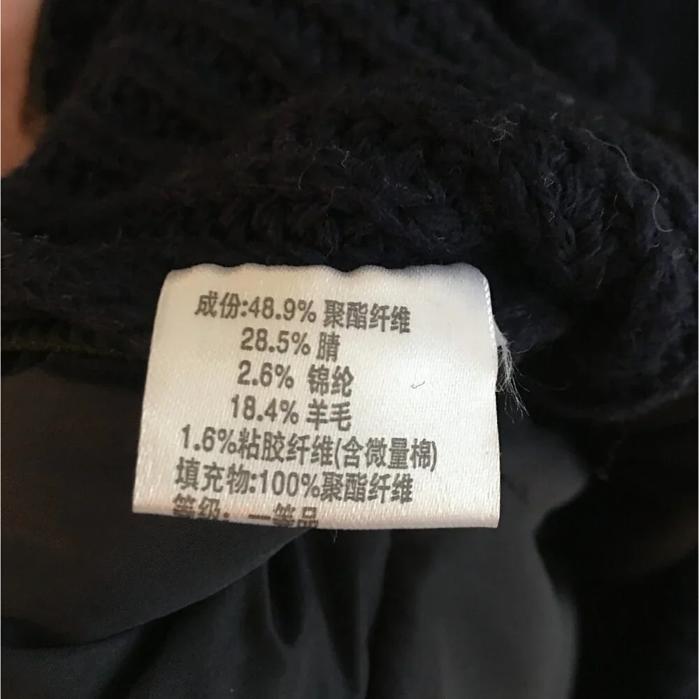 Voshon  Black/Dark Blue  XL Polyester and nylon Jacket